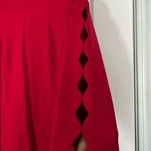 RSVP by Talbots 12 petite beautiful shade of red warm material